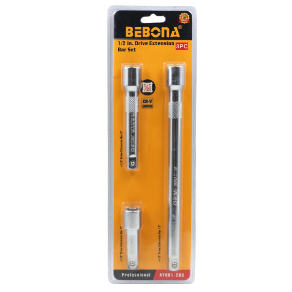 Bebona 3 Piece 1/2-Inch Extension Bar Set CR-V AY001-203