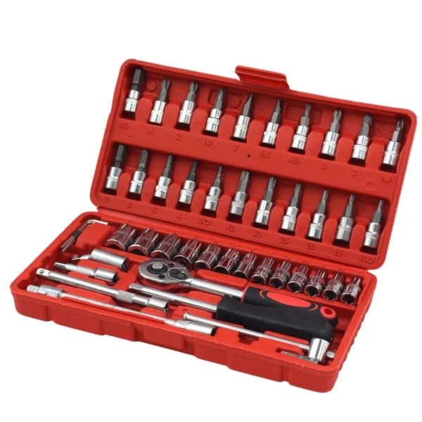AIYI 46-Piece 1/4 Inch Socket & Bit Set AY187-001