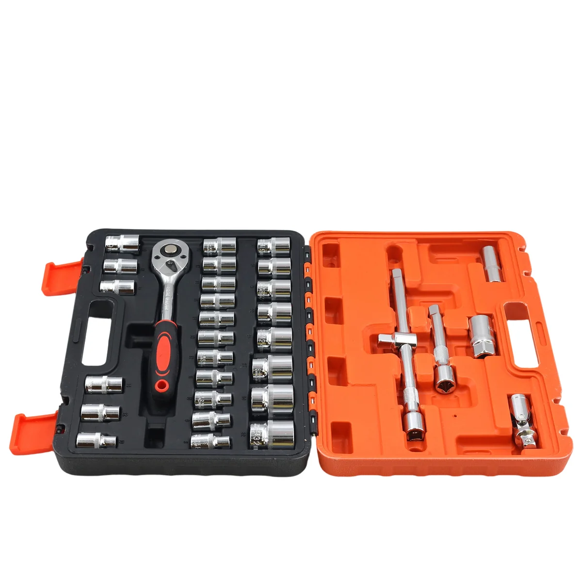 AIYI 32 Piece 1/2-Inch Socket Set CR-V with Ratchet & Carry Case AY017-024 - Image 3