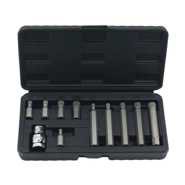 AIYI 11 Piece 3/8-Inch XZN Spline Bit Socket Set CR-V AY001-174