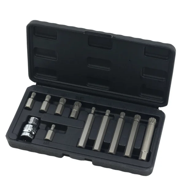 AIYI 11 Piece 3/8-Inch XZN Spline Bit Socket Set CR-V AY001-174