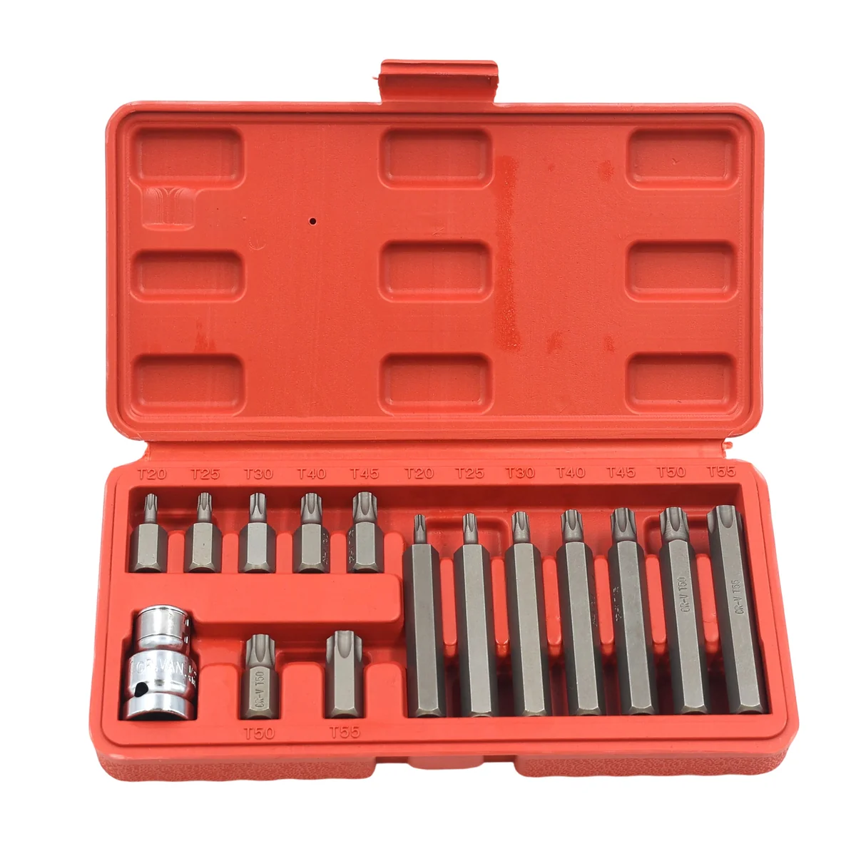 AIYI 15 Piece 3/8-Inch Torx Bit Socket Set CR-V with Case AY001-173 - Image 2