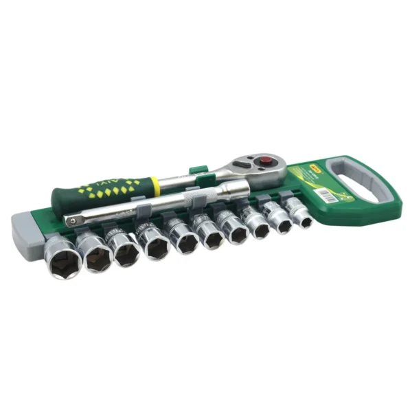 AIYI 12 Piece 3/8-Inch Socket Set with Ratchet & Extension Bar AY282-590