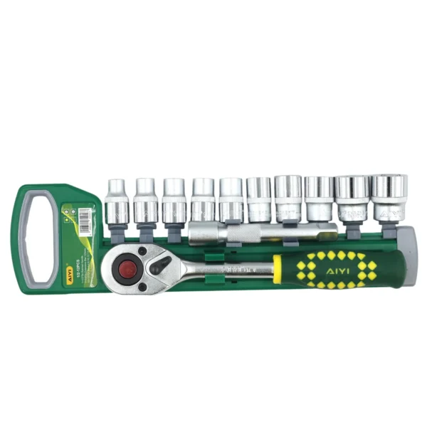 AIYI 12 Piece 1/2-Inch Socket Set with Ratchet & Extension Bar AY282-583