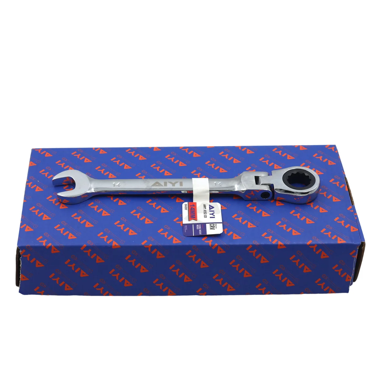 AIYI 14mm Flexible Head Ratchet Combination Spanner AY262-031 - Image 4