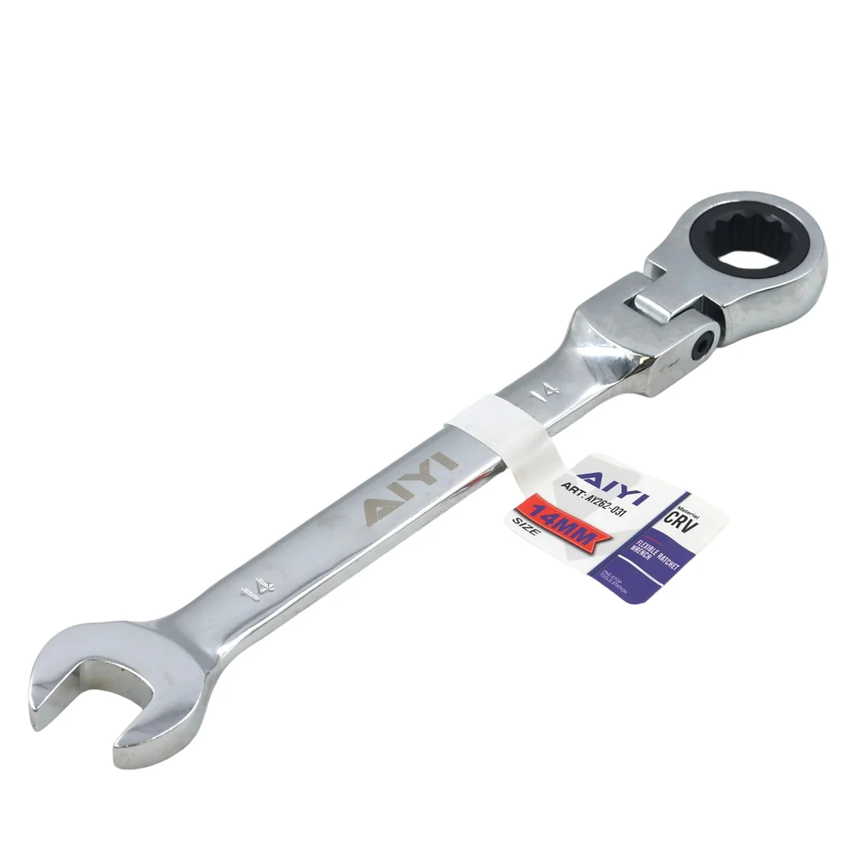 AIYI 14mm Flexible Head Ratchet Combination Spanner AY262-031 - Image 2