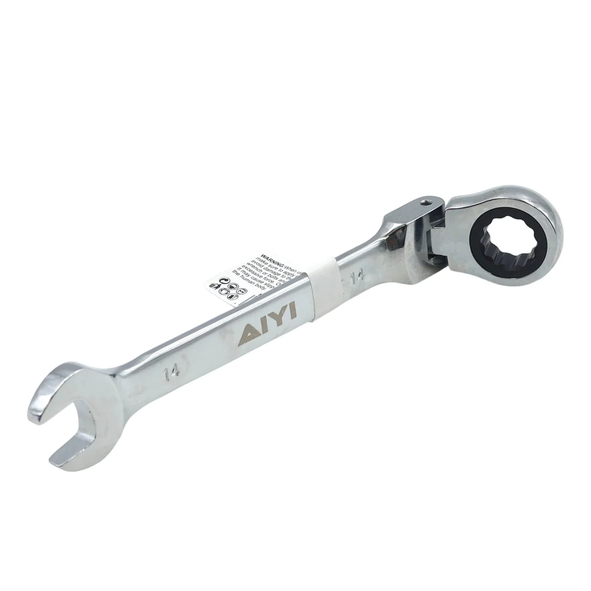 AIYI 14mm Flexible Head Ratchet Combination Spanner AY262-031 - Image 3