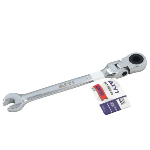 AIYI 6mm Flexible Head Ratchet Combination Spanner AY262-023
