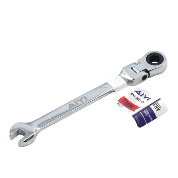 AIYI 7mm Flexible Head Ratchet Combination Spanner AY262-024