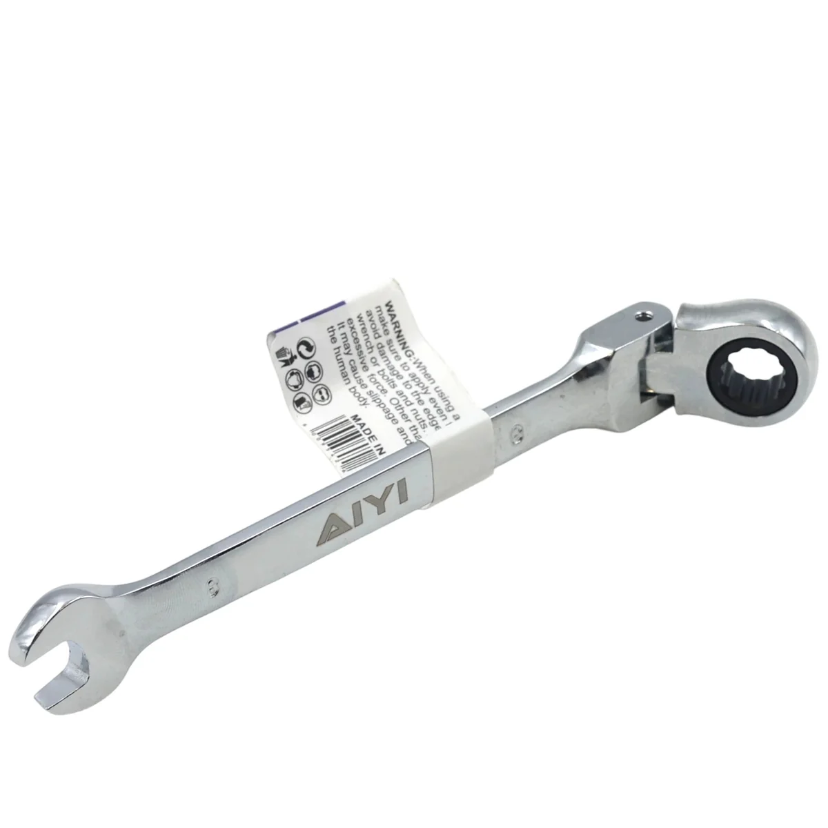 AIYI 8mm Flexible Head Ratchet Combination Spanner AY262-025 - Image 3