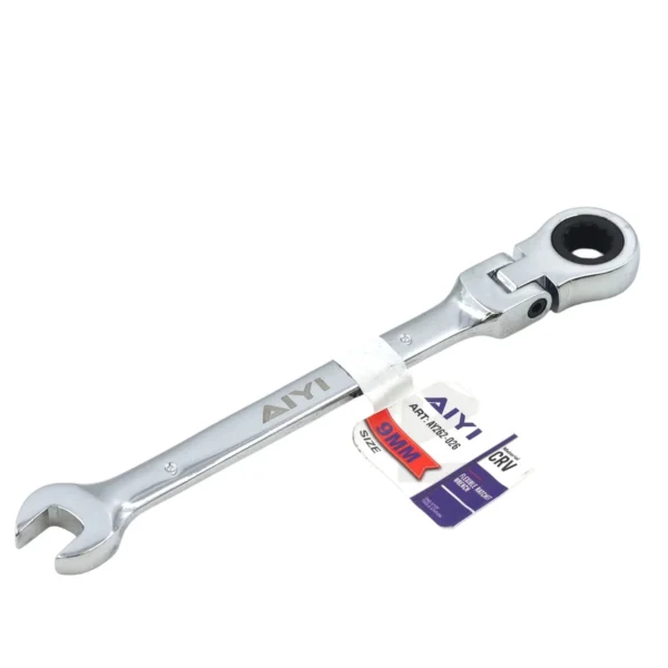 AIYI 9mm Flexible Head Ratchet Combination Spanner AY262-026