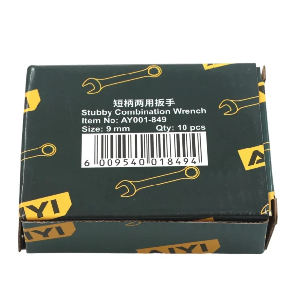 AIYI 9mm Stubby Combination Spanner AY001-849