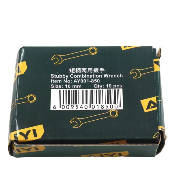 AIYI 10mm Stubby Combination Spanner AY001-850