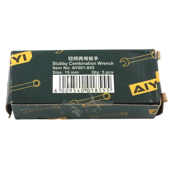 AIYI 15mm Stubby Combination Spanner AY001-855
