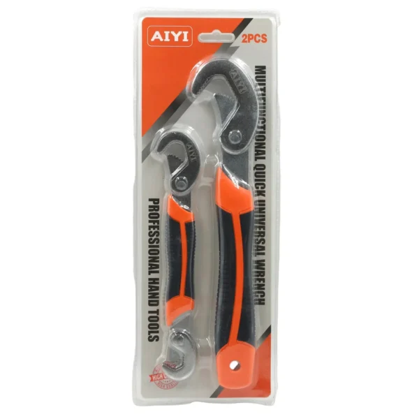 AIYI 2 Piece Universal Adjustable Spanner Set 6-32 mm Multi-Size Wrench AY017-051