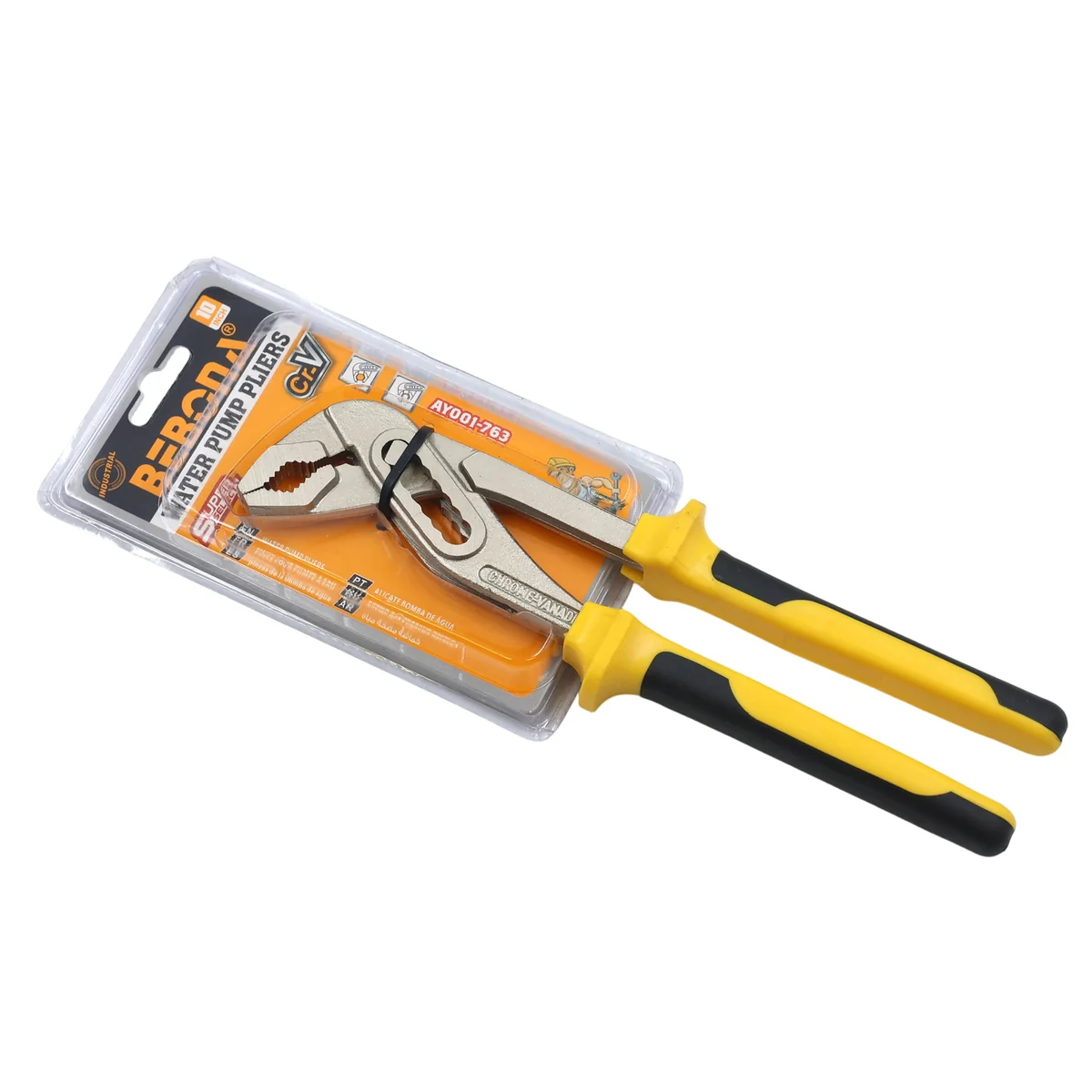 10 Inch Water Pump Pliers CR-V Nickel Plated Adjustable Groove Joint Pliers AY001 - Image 2