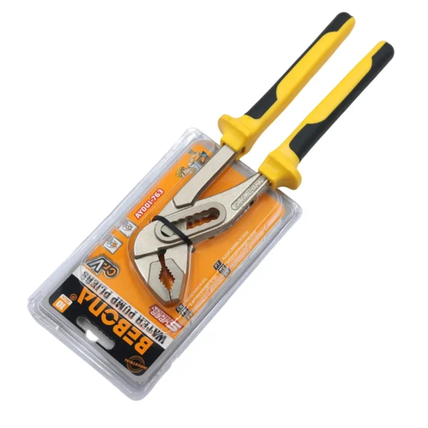 10 Inch Water Pump Pliers CR-V Nickel Plated Adjustable Groove Joint Pliers AY001