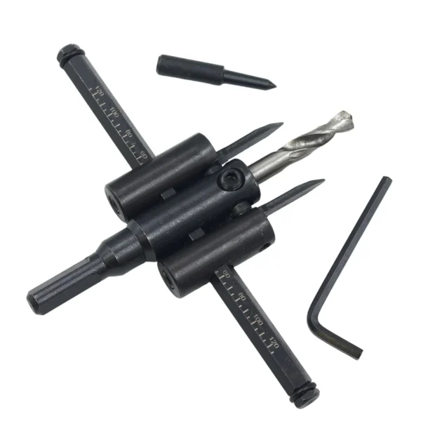 AIYI Adjustable Hole Saw Cutter 30-120mm with 10mm Shank AY025-081