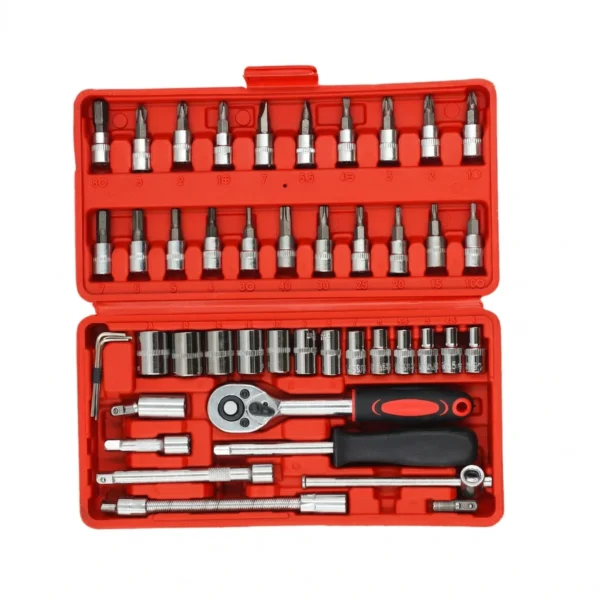 AIYI 46-Piece 1/4 Inch Socket & Bit Set AY187-001