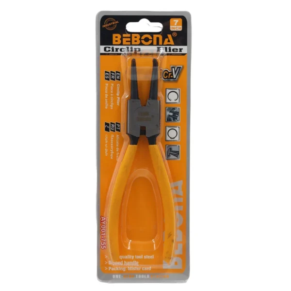 Exteranl Circlip Pliers,Bent 7"/AY001-755