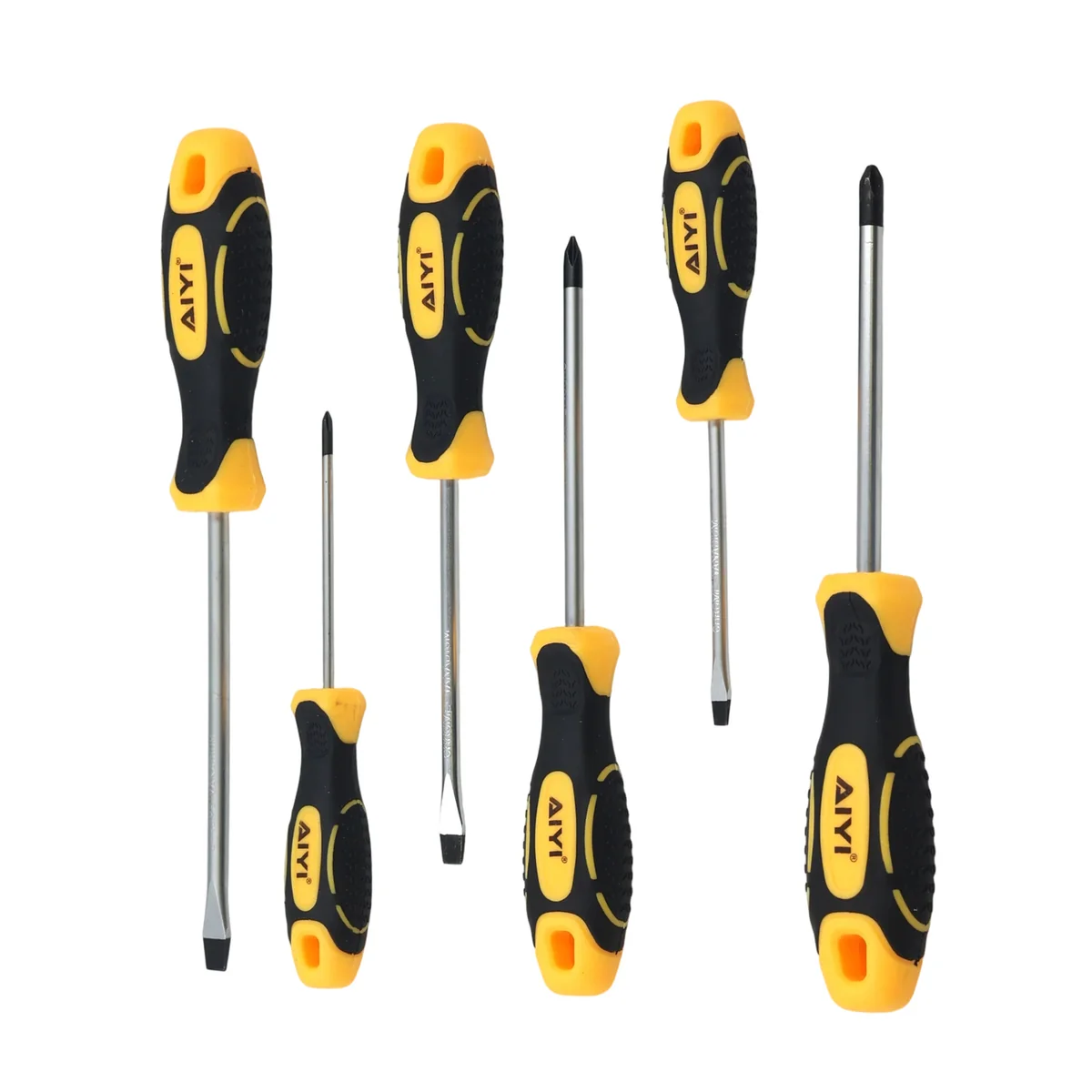 AIYI 6-Piece Screwdriver Set, CRV Magnetic Flat & Phillips AY191-025 - Image 3