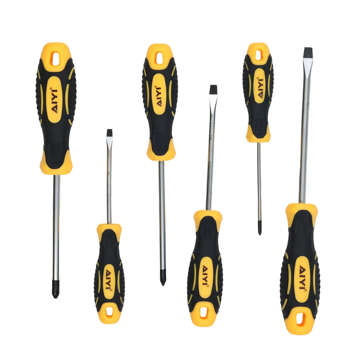 AIYI 6-Piece Screwdriver Set, CRV Magnetic Flat & Phillips AY191-025 - Image 4