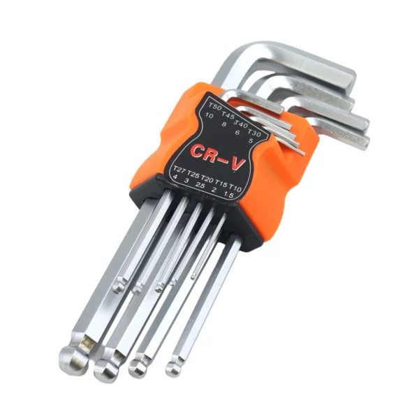 Orange Allen key ball 9pcs AY017-035