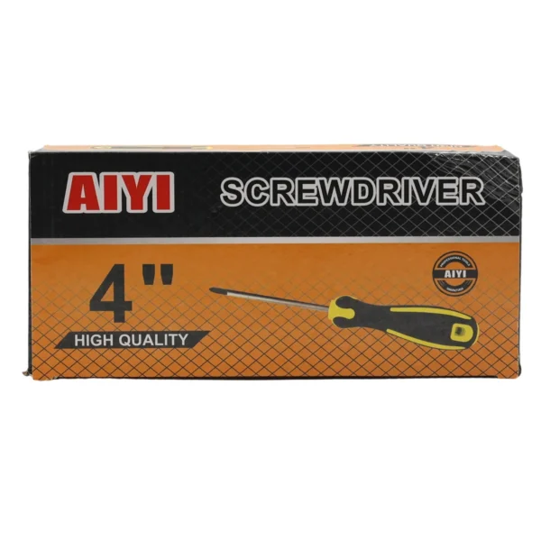 Yellow&black screwdriver 6*100mm AY002-085