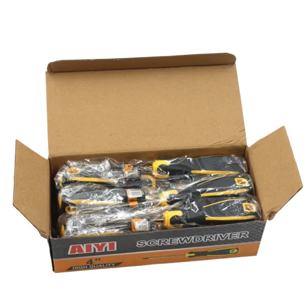 Yellow&black screwdriver 6*100mm AY002-085