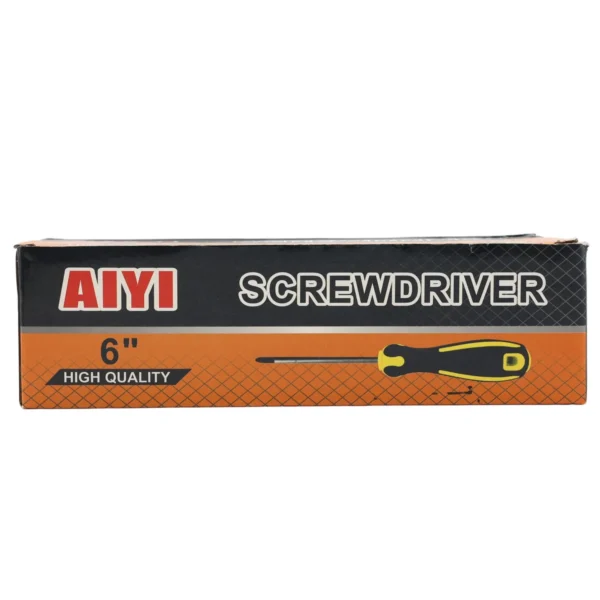 Yellow&black screwdriver 6*150mm AY002-089
