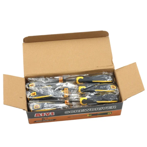Yellow&black screwdriver 6*150mm AY002-089