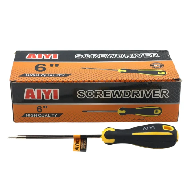 Yellow&black screwdriver 6*150mm AY002-089
