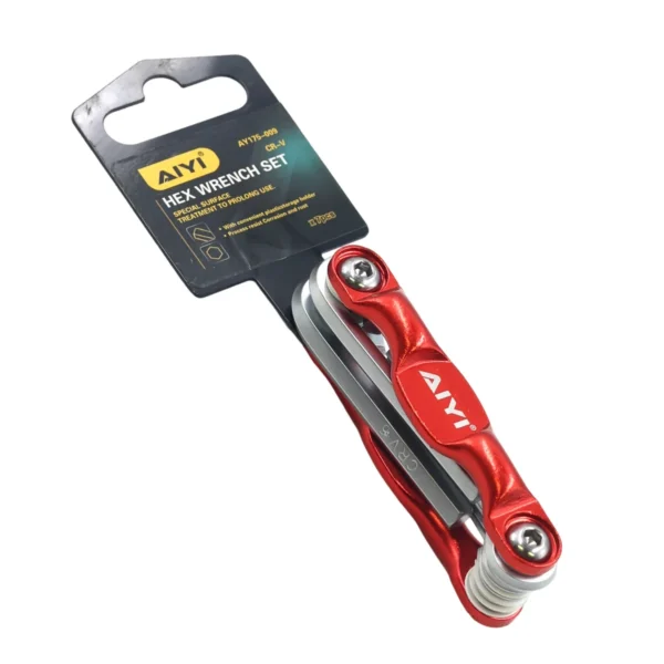 7 Pieces folding flat hex key set AY175-009