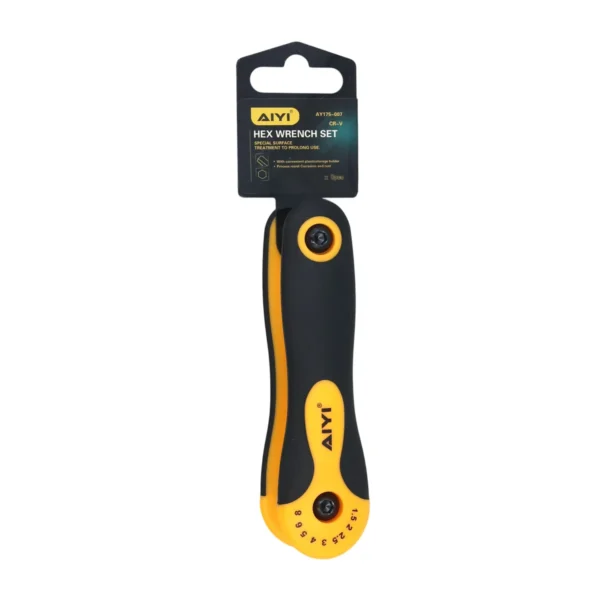 8 Pieces folding flat hex key set AY175-007