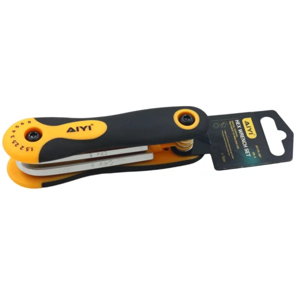 8 Pieces folding flat hex key set AY175-007