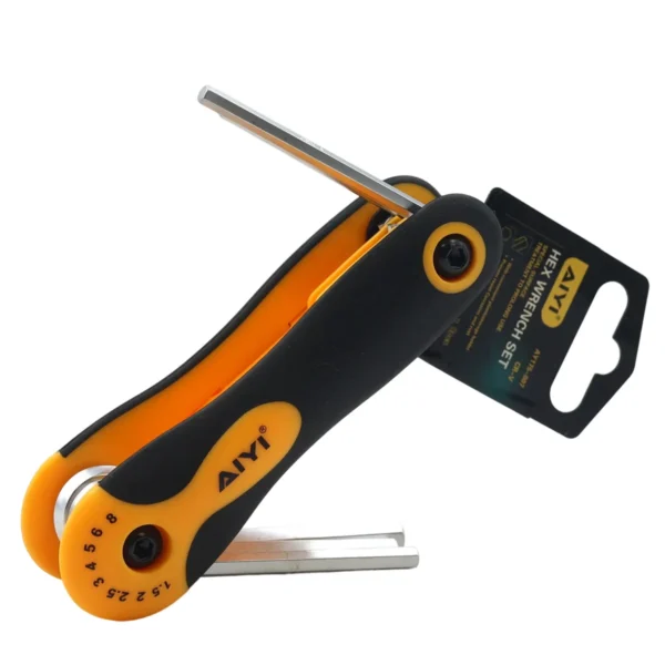 8 Pieces folding flat hex key set AY175-007