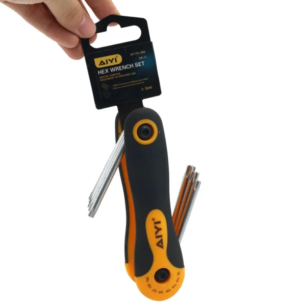 8 Pieces folding star wrench set AY175-008