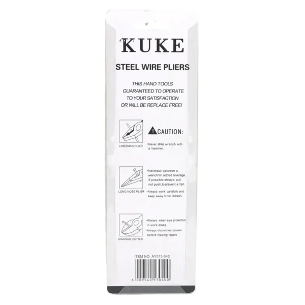 KUKE combination pliers 8"AY013-040