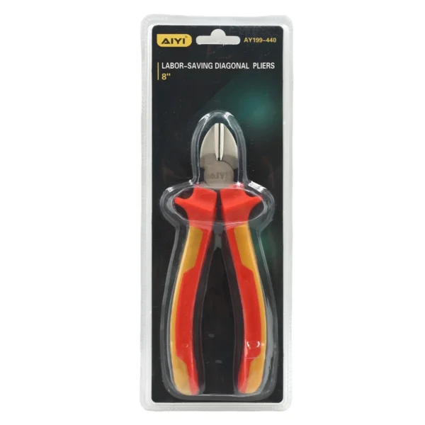AIYI 8-Inch Diagonal Cutting Pliers, CRV Heavy-Duty Side Cutters AY199-440