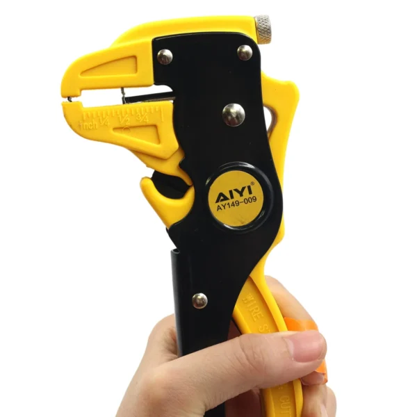 AIYI 2-in-1 Wire Stripper & Cutter Tool, Adjustable Automatic Cable Stripping Tool AY149-009