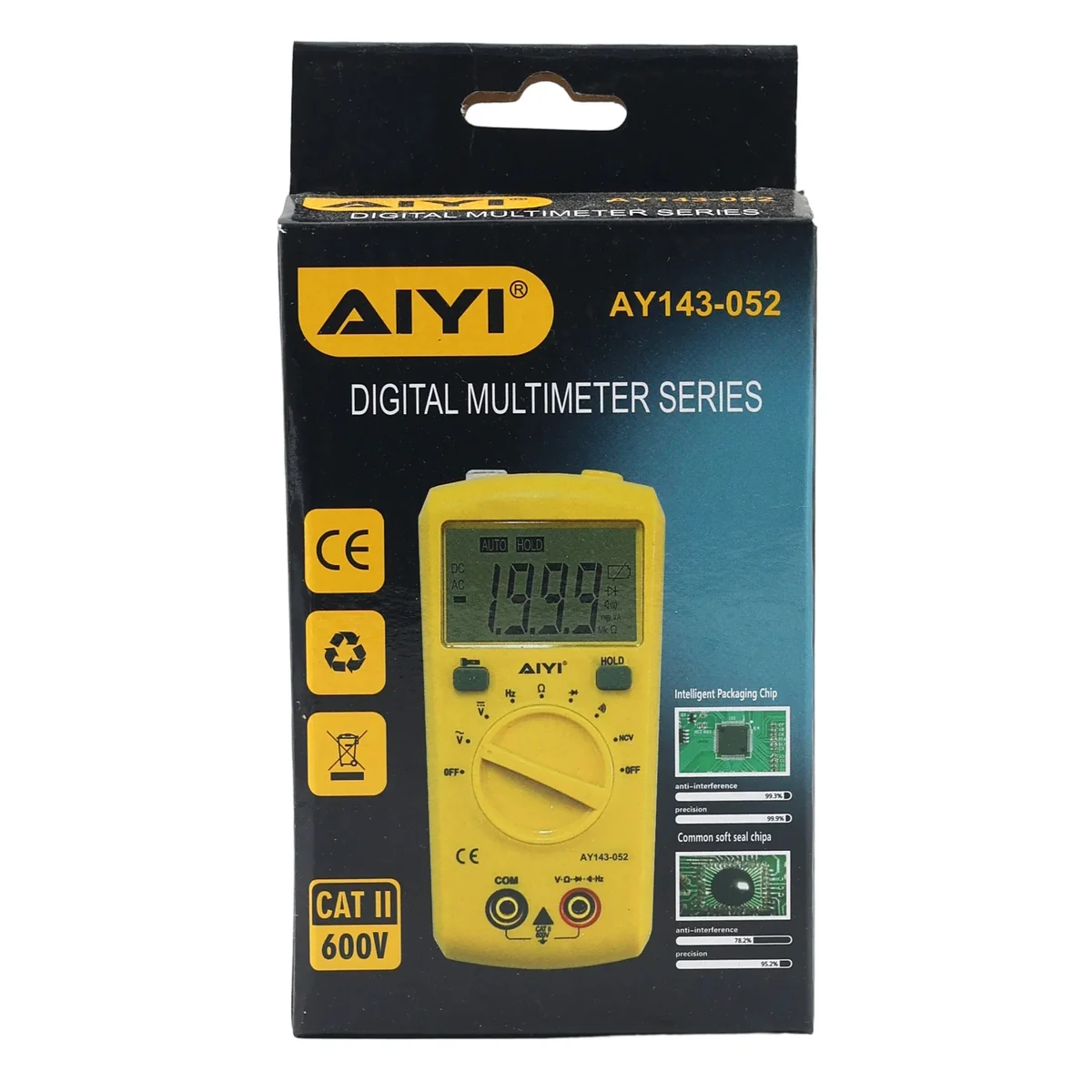 AIYI Digital Multimeter CAT II 600V AY143-052