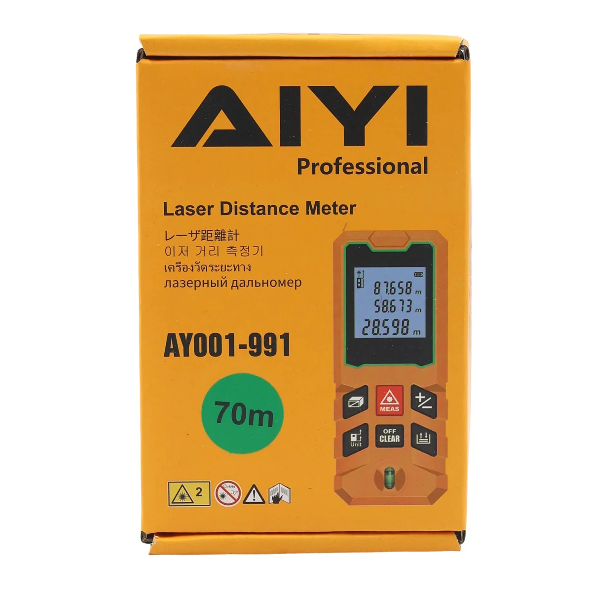 AIYI Digital Laser Distance Meter 70 m Range Finder AY001-991