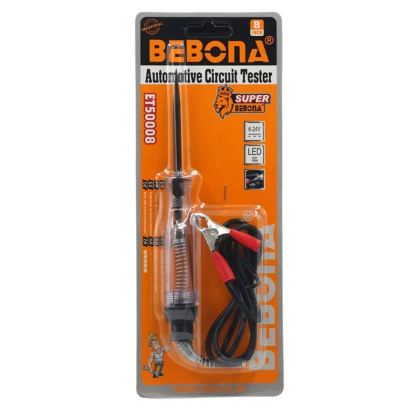 8 Inch Circuit Tester with Led, Automotive Voltage Test Pen 6-24V AY001-622