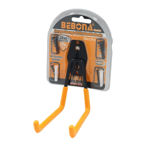 Garage storage utility double hooks medium AY001-976