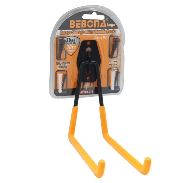 Garage storage utility double hooks big AY001-977