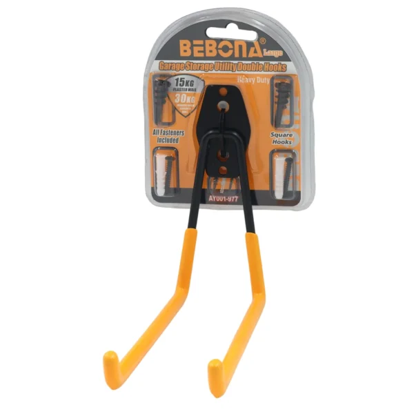 Garage storage utility double hooks big AY001-977