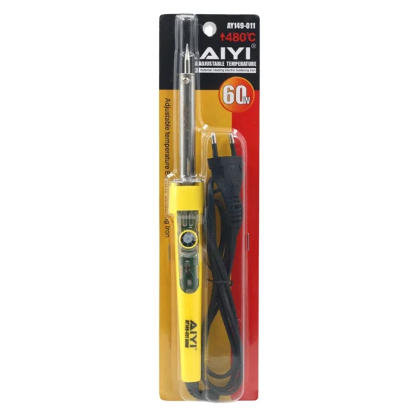 AIYI 60W Adjustable Soldering Iron, Temperature Control Up to 480°C AY149-011