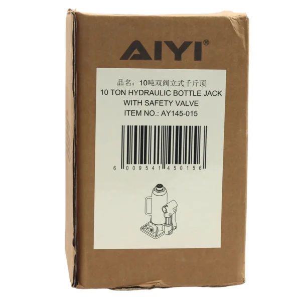 Hydraulic bottle jack (With safety valve) 10T AY145-015
