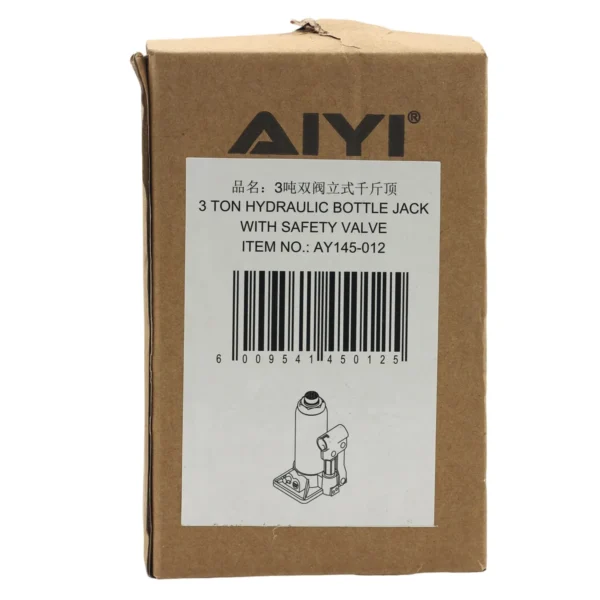 Hydraulic bottle jack (With safety valve) 3T AY145-012