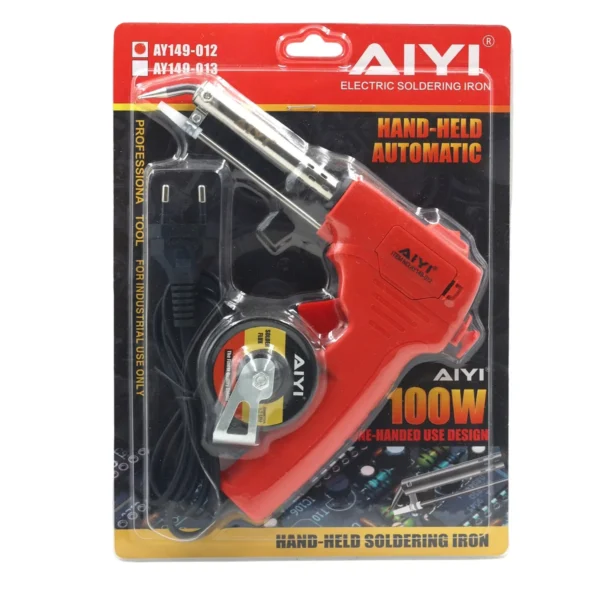 AIYI 100W Angled Soldering Gun with Trigger Solder Feed AY149-012
